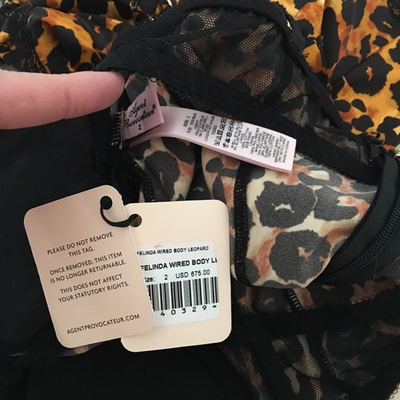 Agent Provocateur Felinda Bodysuit Lace Trimmed - Picture 7 of 8